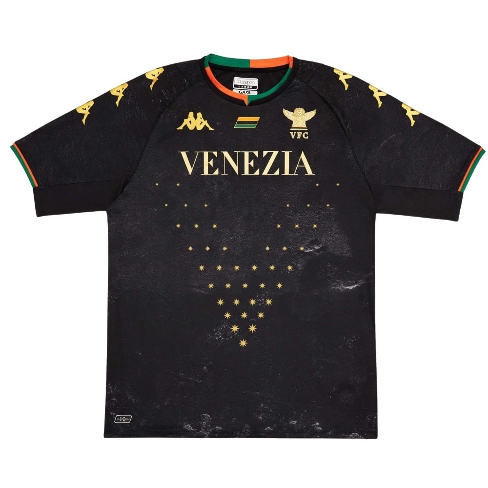 Venezia Black Jersey with Gold Accents KAPPA